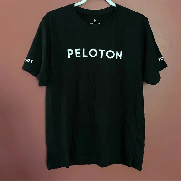 Peloton Xl Black Century Club 100 Rides TShirt - Picture 1 of 6
